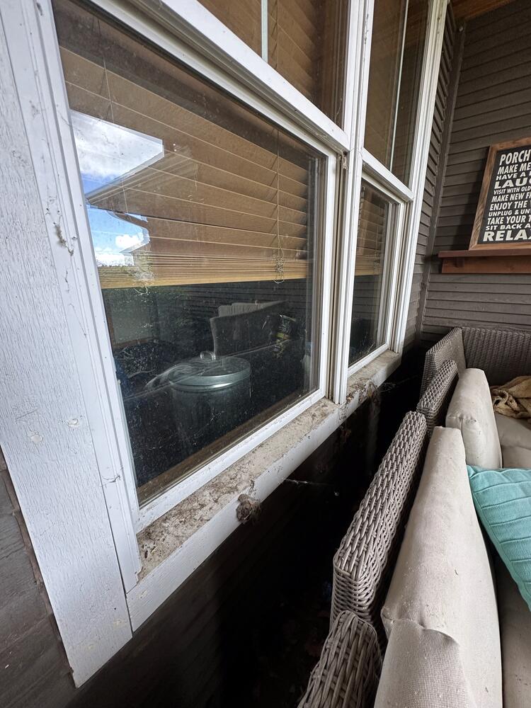 Window before cleaning